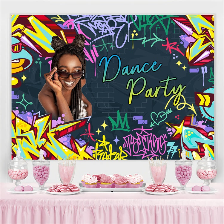 Photography Dance Backdrop Colorful Spray Art Custom Backdrop UK BRP4-196