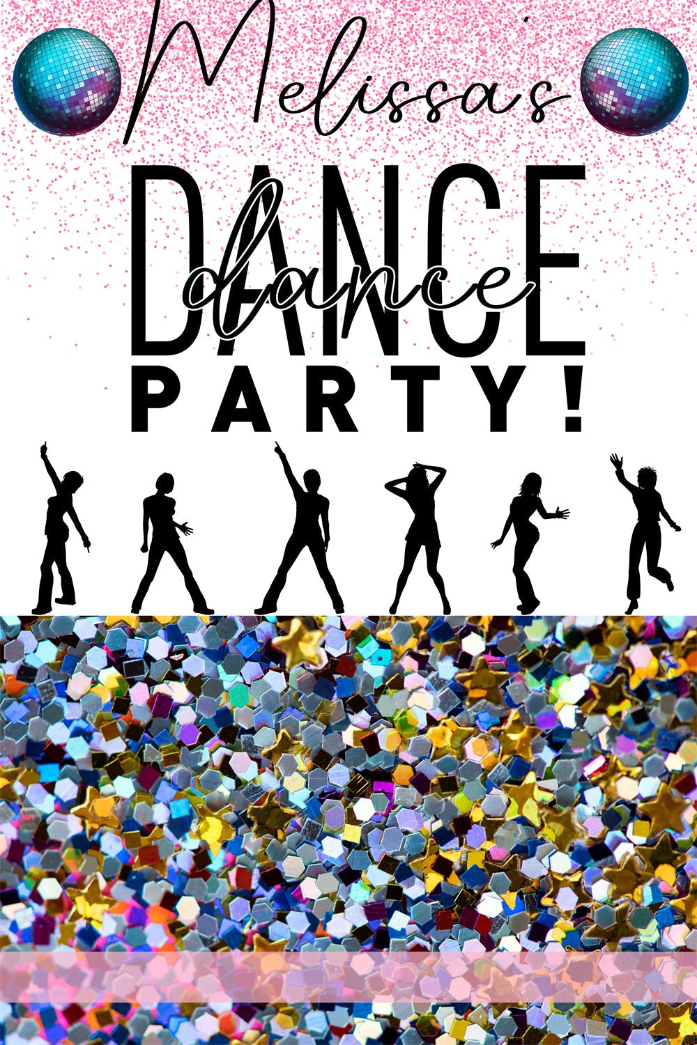 Backdrops For Dance Pink Shine Disco Party Customized Backdrop UK BRP4-221