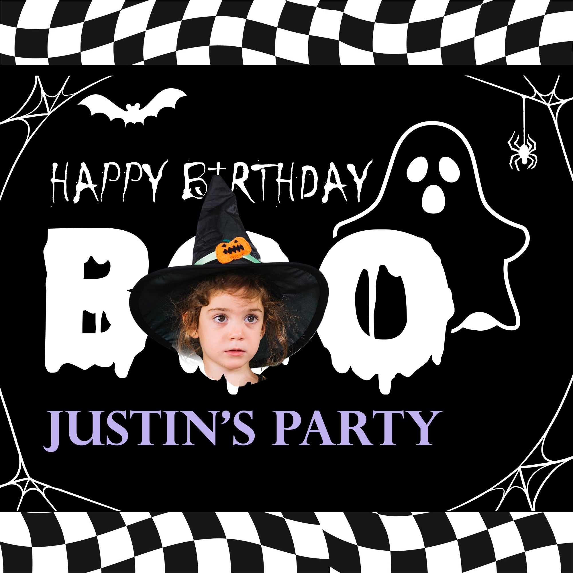 Personalized Backdrop For Birthday Ghoulish Fun Halloween Backdrop UK BRP5-147