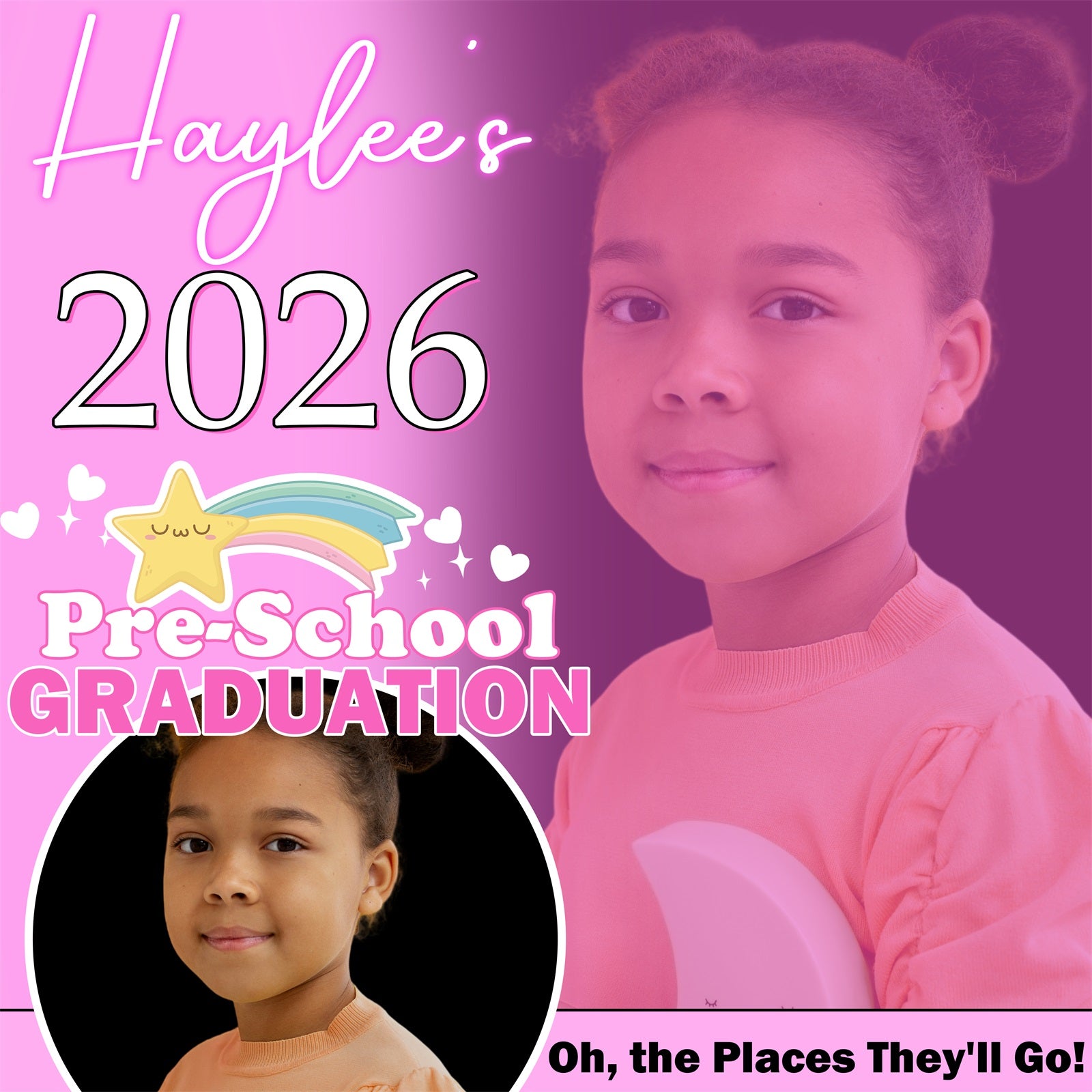 Graduation Backdrop Ideas Pink Rainbow Customized Party Graduation Backdrop UK BRP5-230