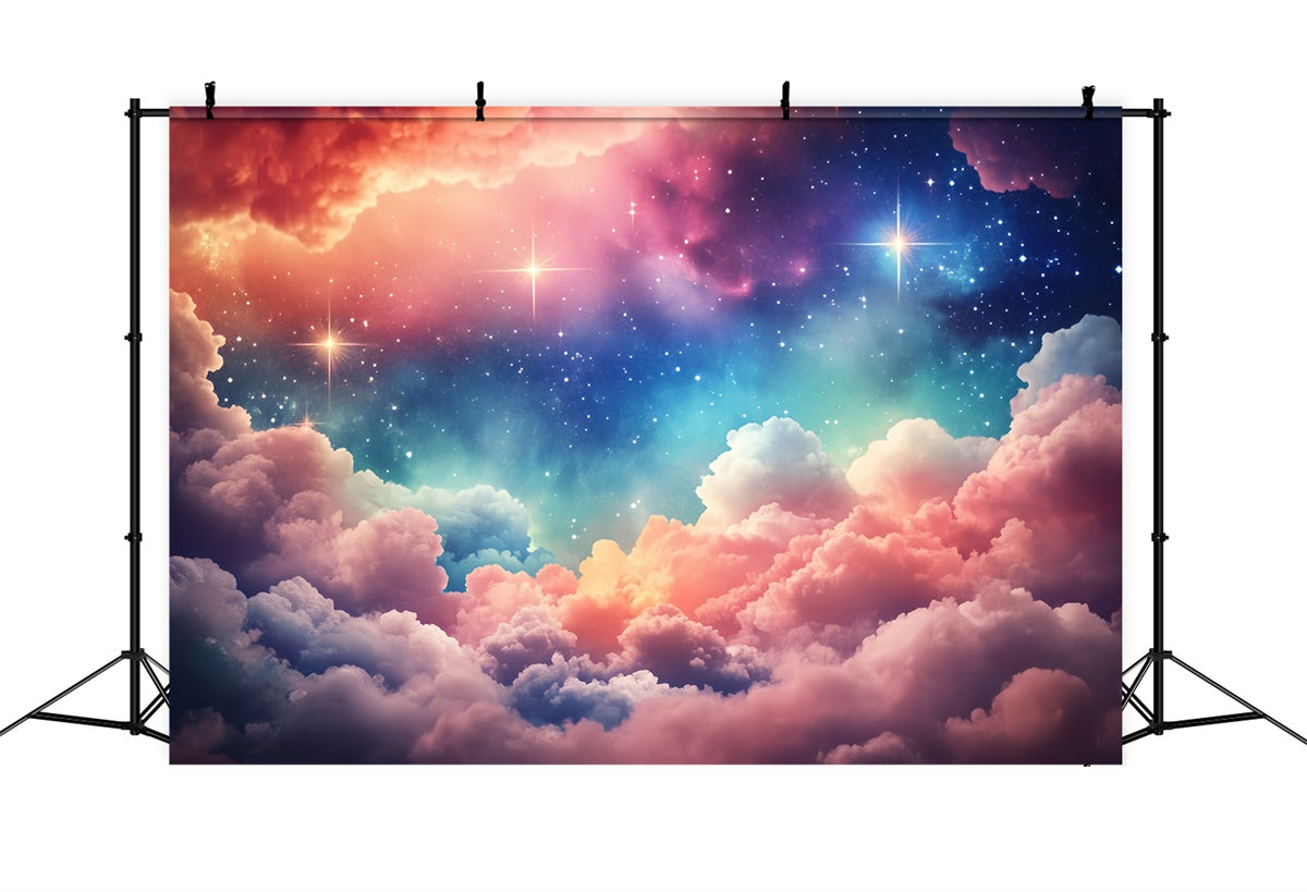 Cloud Photo Backdrop Cosmic Candy Sky Backdrop UK BRP57-208