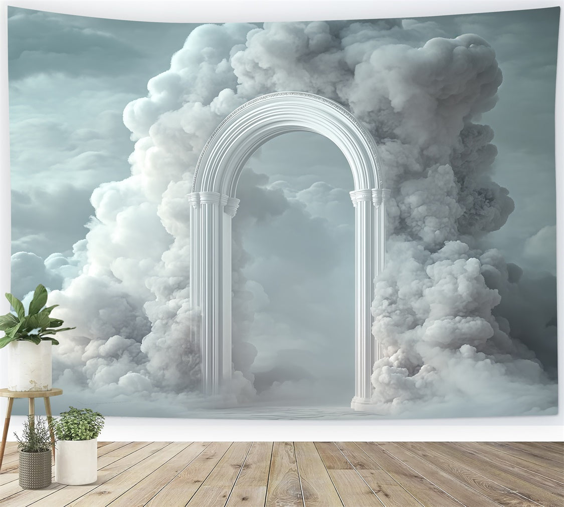 Cloud Backdrop Photography Cloud Fortress Arch Backdrop UK BRP57-217