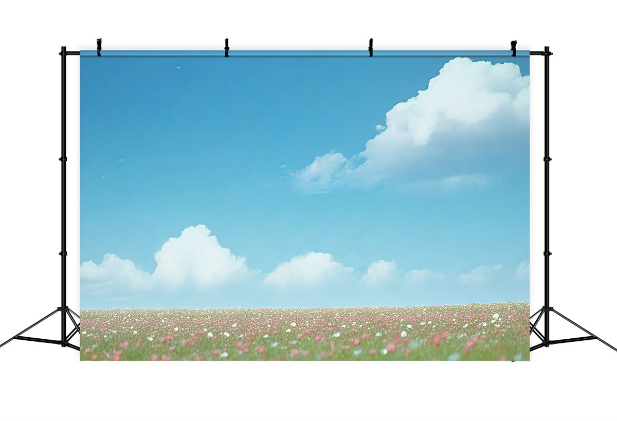 Blue Sky Backdrop Sunshine Wild Bloom Backdrop UK BRP57-225