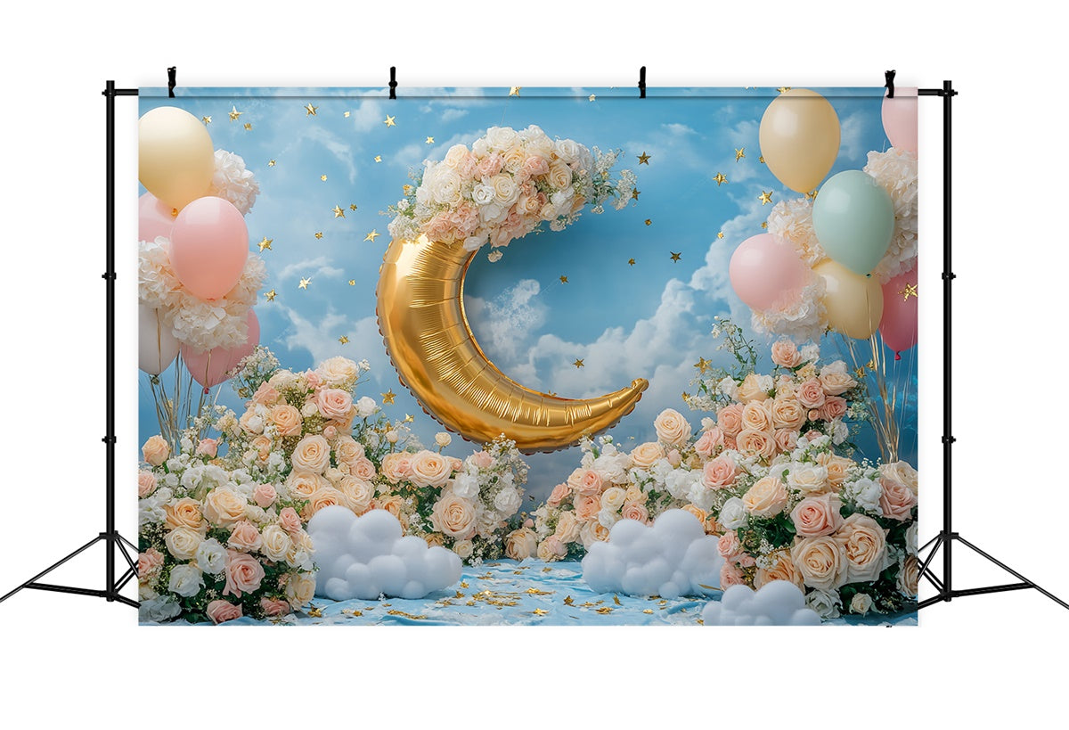 Blue Sky Backdrop Golden Crescent Garden Backdrop UK BRP57-230
