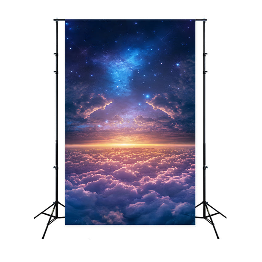 Cloudy Sky Backdrop Dream Horizon Sparkle Backdrop UK BRP57-233