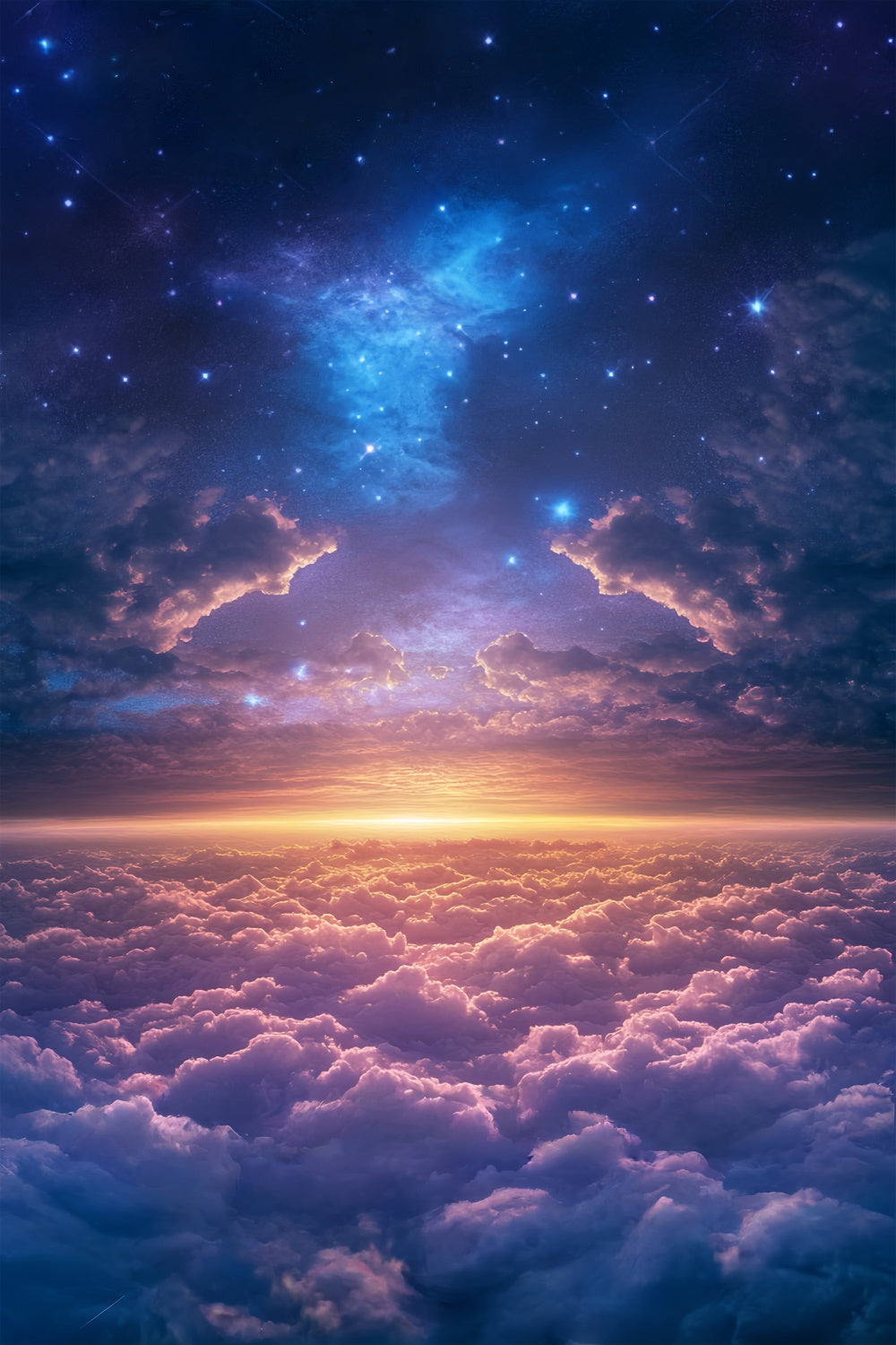 Cloudy Sky Backdrop Dream Horizon Sparkle Backdrop UK BRP57-233