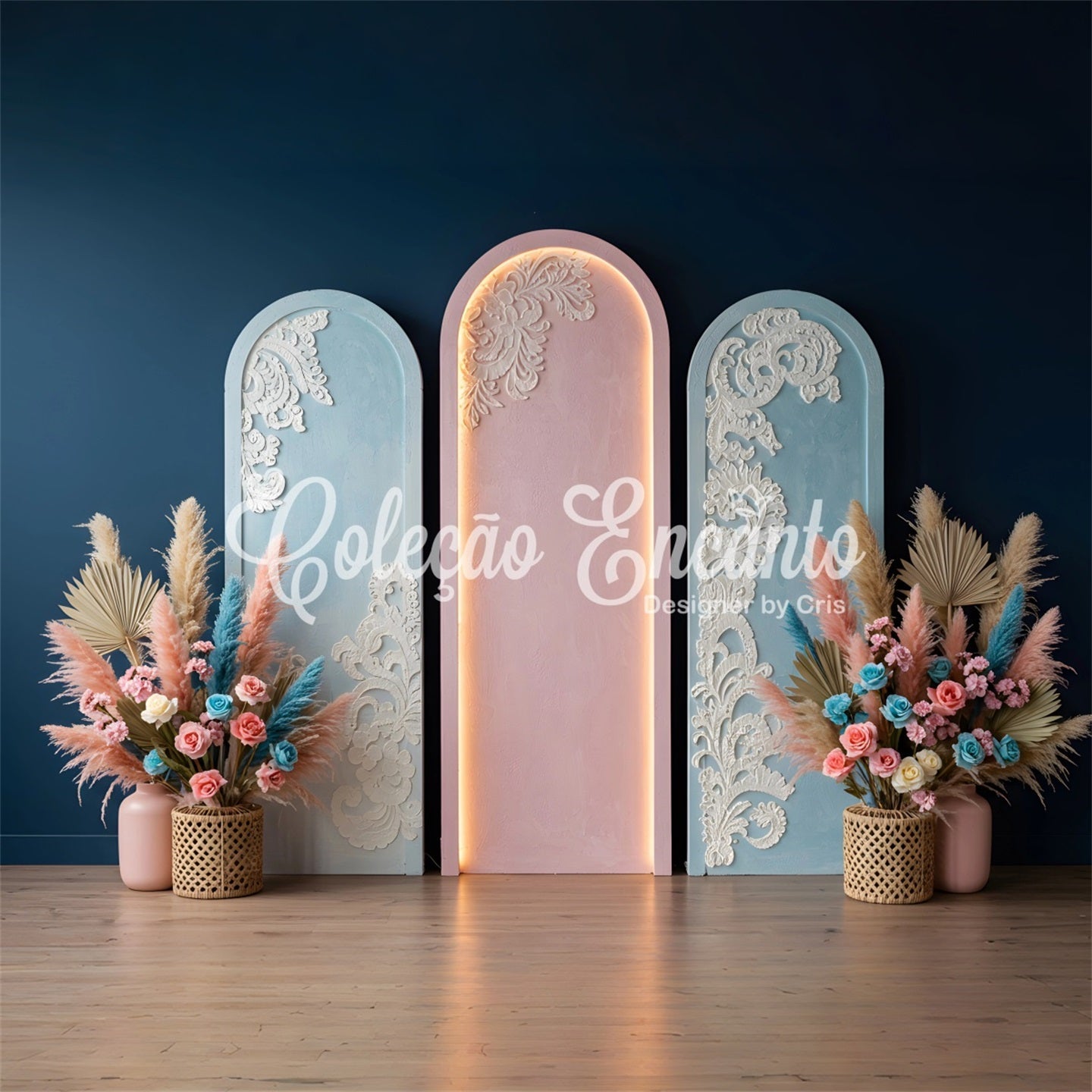 Mother's Day Arch Backdrop Pastel Arches Floral Mothers Day Photo Booth Backdrops UK By Magali