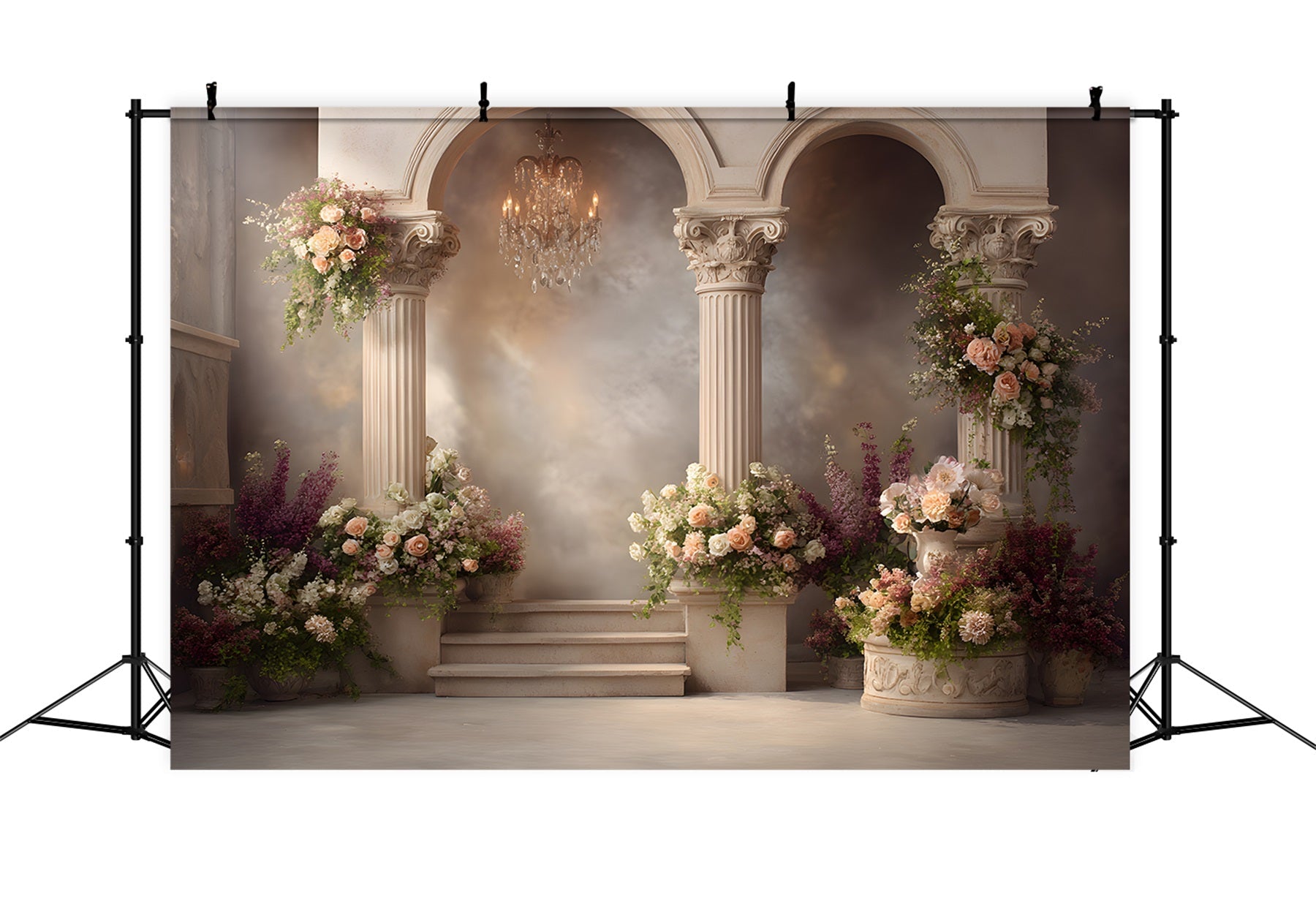 Mother's Day Backdrop Ideas Classical Stone Columns Floral Mothers Day Backdrop Ideas UK By Magali