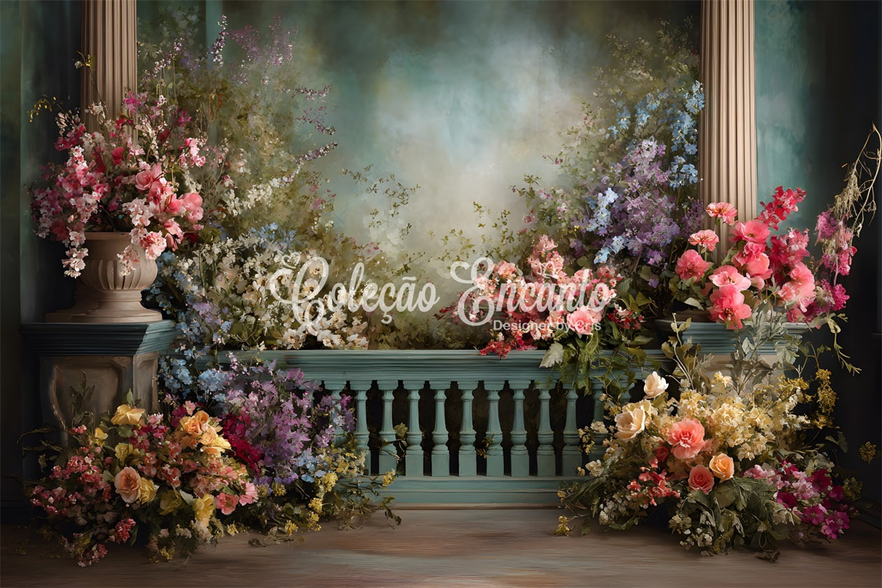 Mothers Day Backdrop Floral Column Garden Gateway Mother's Day Photoshoot Backdrops UK By Magali