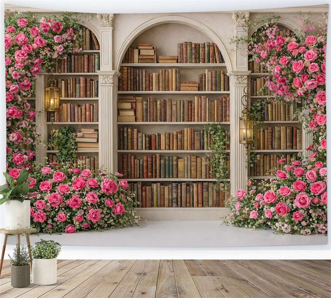 Mother's Day Photo Backdrop Ideas Vintage Rose Library Arch Wall Backdrop For Mothers Day UK By Magali