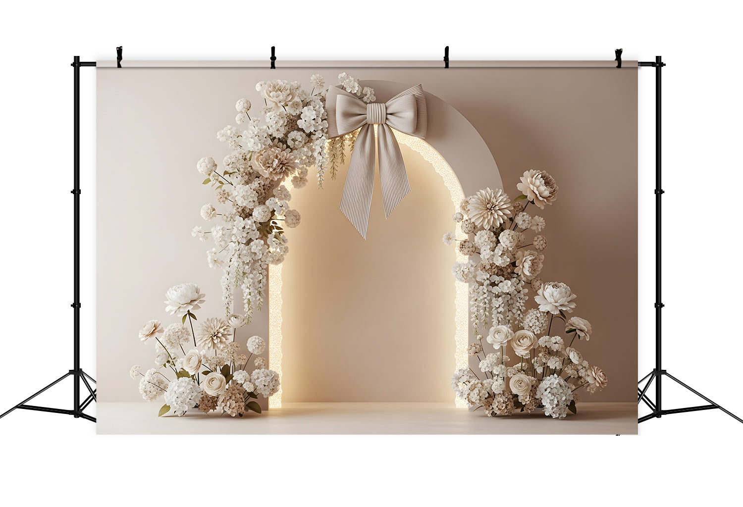 Mothers Day Flower Backdrop Ivory Bow Floral Arch Glow Mothers Day Photo Backdrop Ideas UK By Magali
