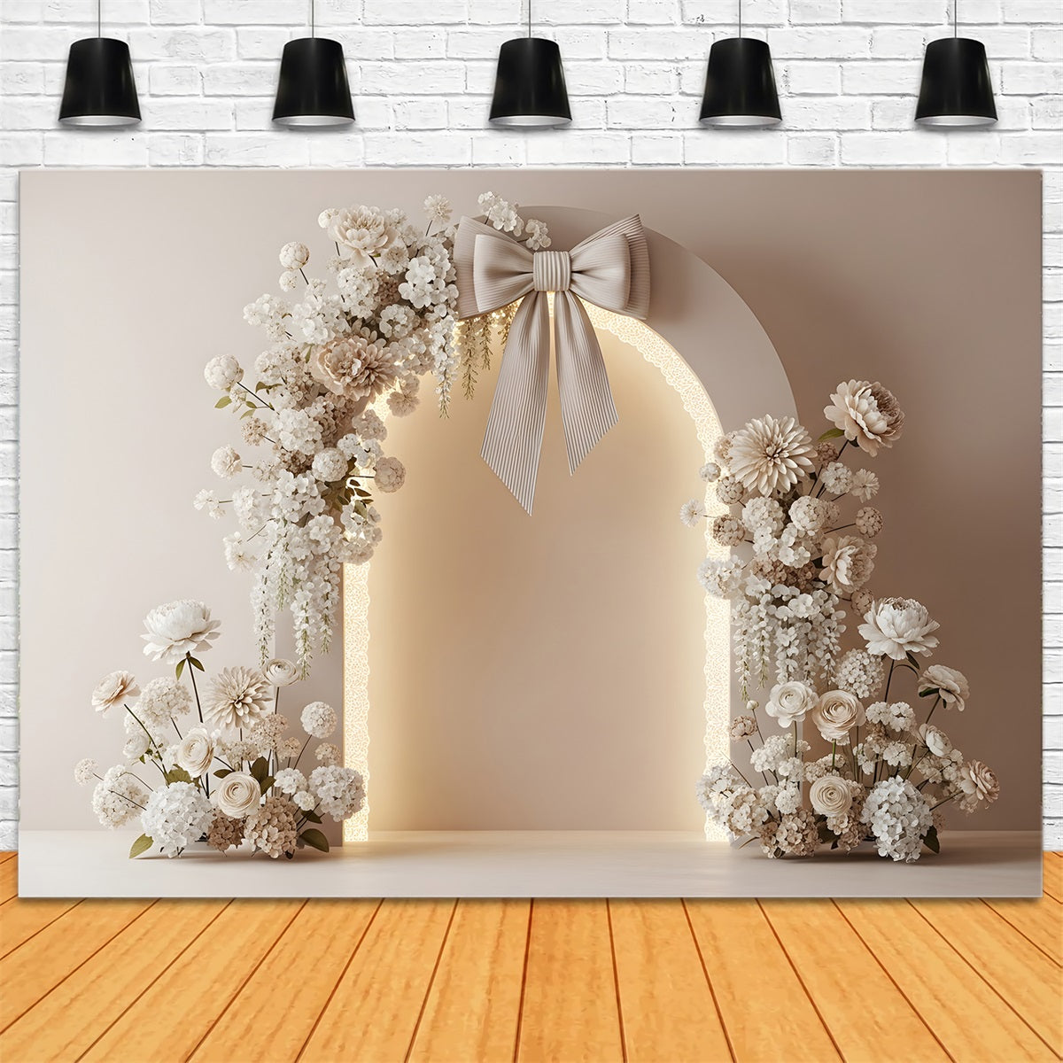 Mothers Day Flower Backdrop Ivory Bow Floral Arch Glow Mothers Day Photo Backdrop Ideas UK By Magali