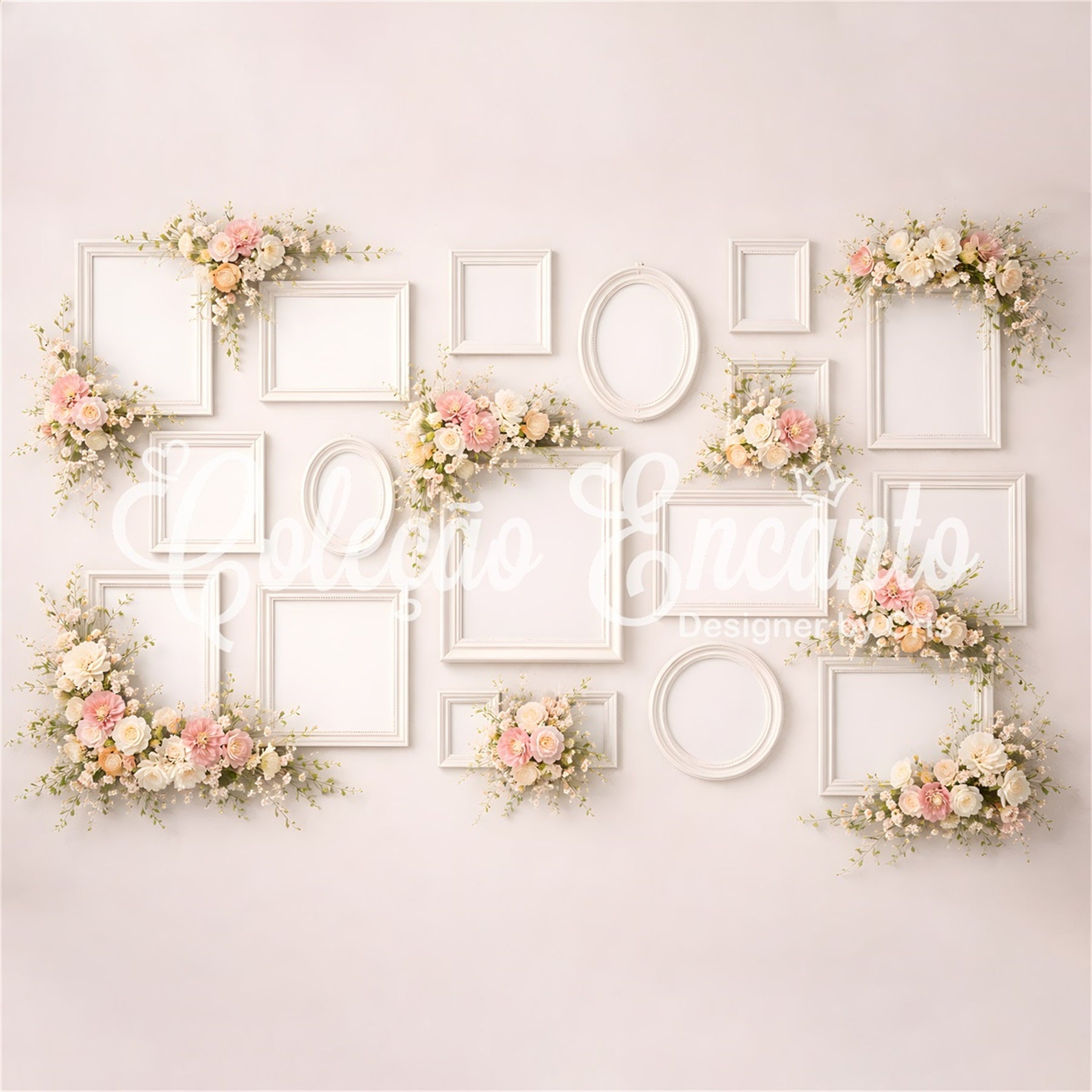 Mother's Day Backdrop Ideas Pastel Floral Frame Gallery Wall Photo Booth Mothers Day Backdrop UK By Magali