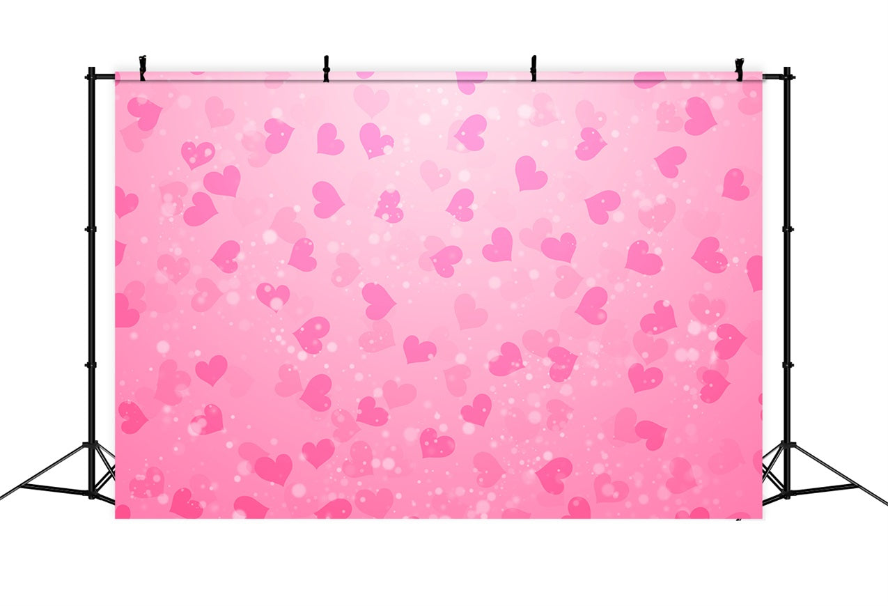 Pink Girl Backdrops Glittering Love Bokeh Pink Backdrop UK CJJ2-71
