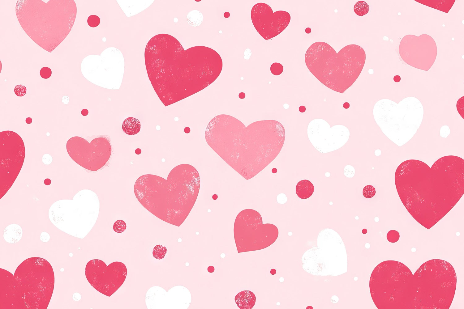 Pink Girl Backdrop Polka Dot Hearts Backdrop UK CJJ2-73