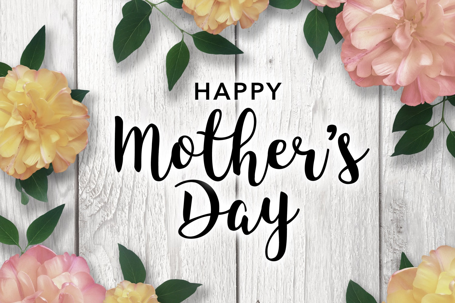 Backdrops For Mother's Day Vintage Floral Wooden Custom Backdrop UK CJJ3-138