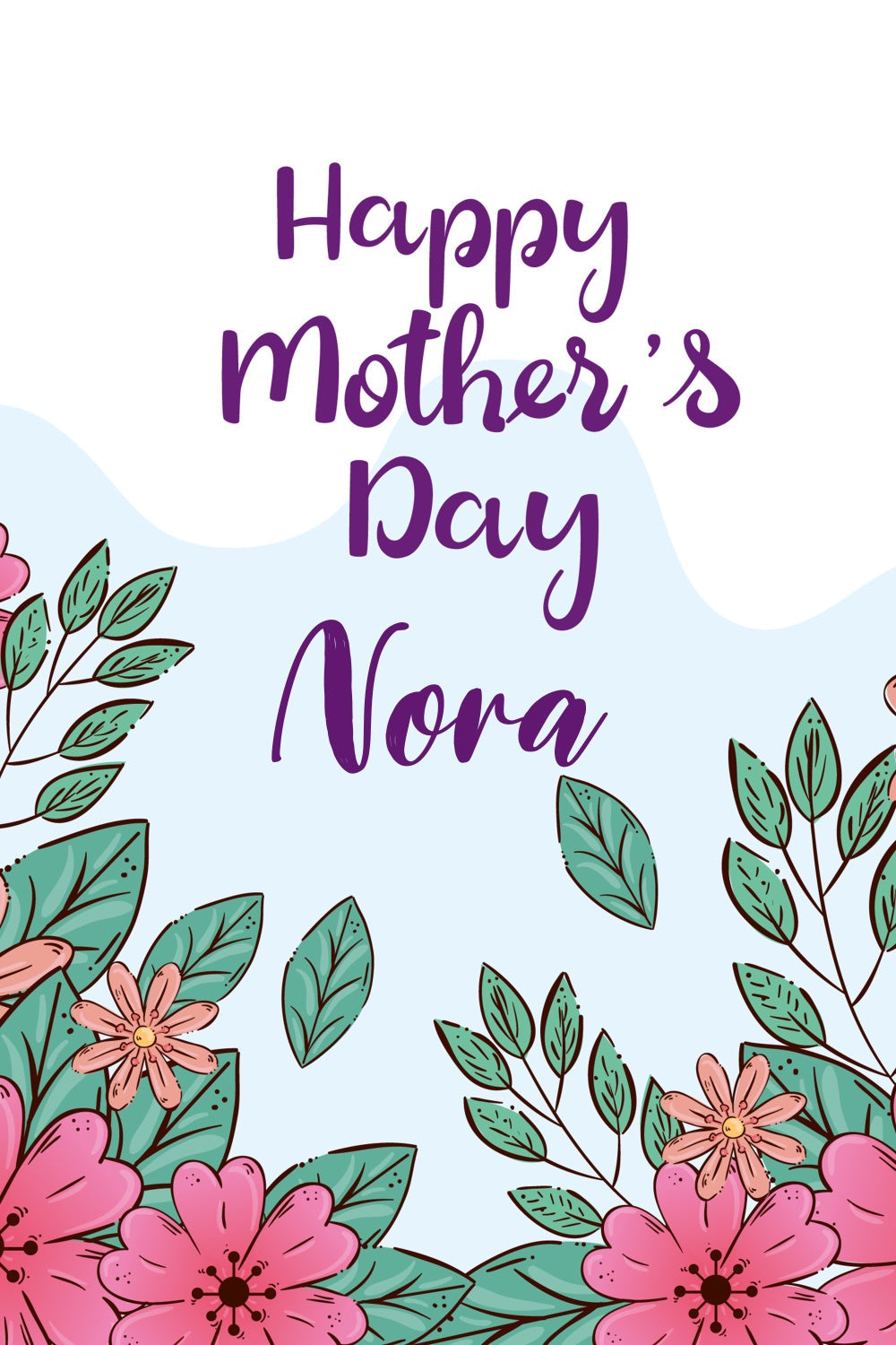 Mother's Day Backdrops Gentle Pastel Wildflower Custom Backdrop UK CJJ3-150