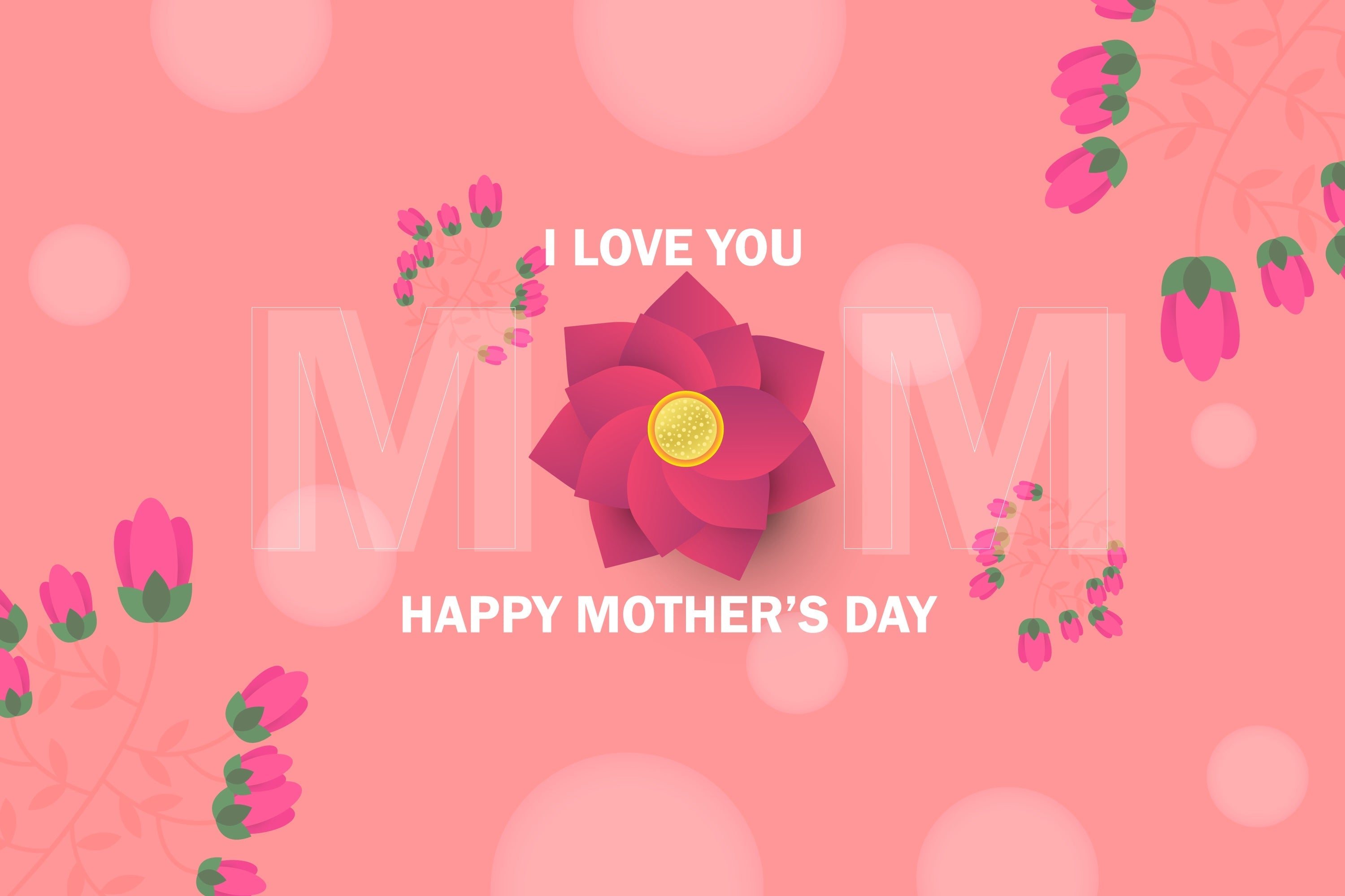 Mother's Day Backdrops Charming Blush Lotus Customized Backdrop UK CJJ3-158