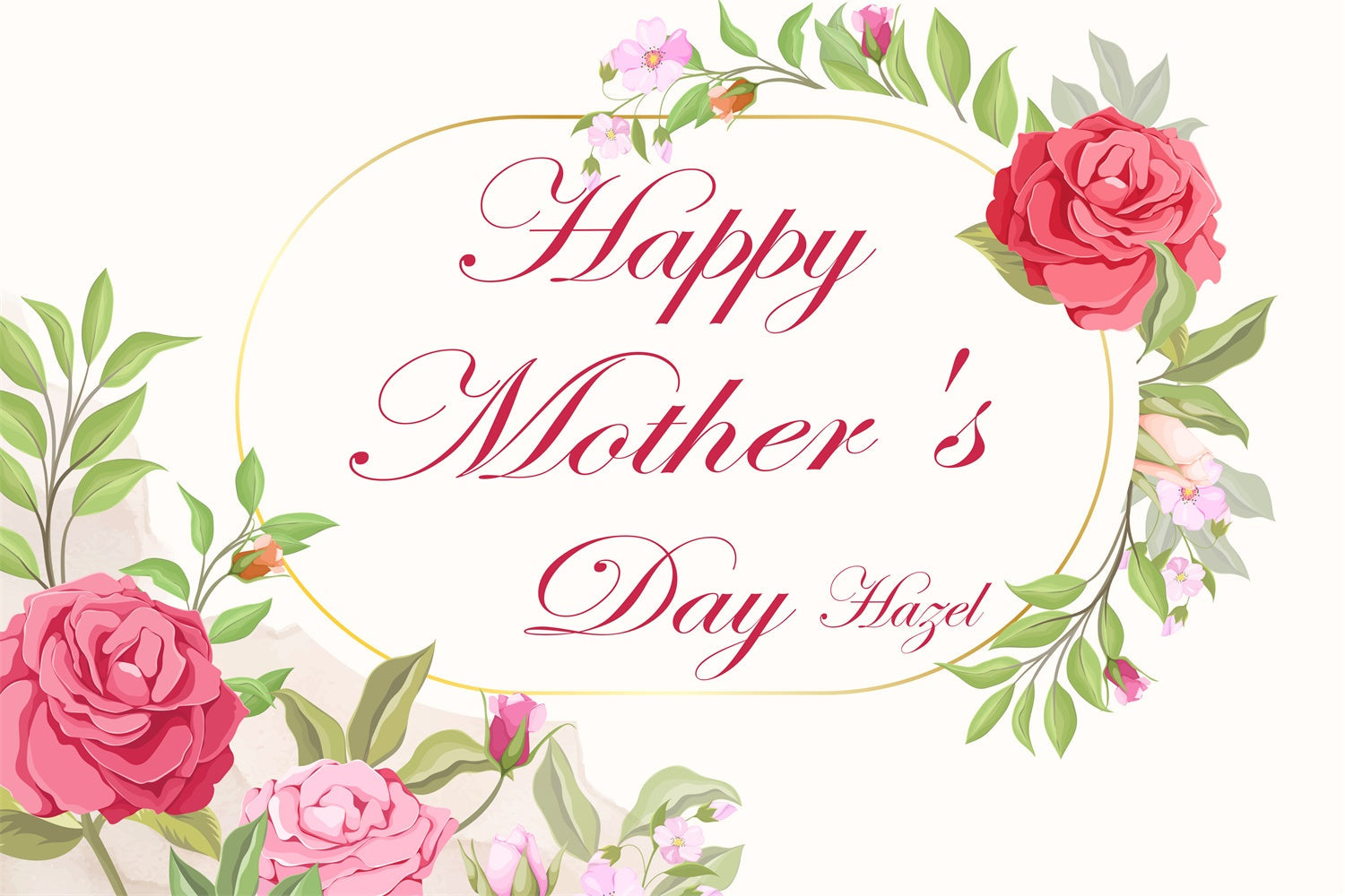 Mothers Day Photo Backdrops Romantic Floral Vine Custom Backdrop UK CJJ3-164