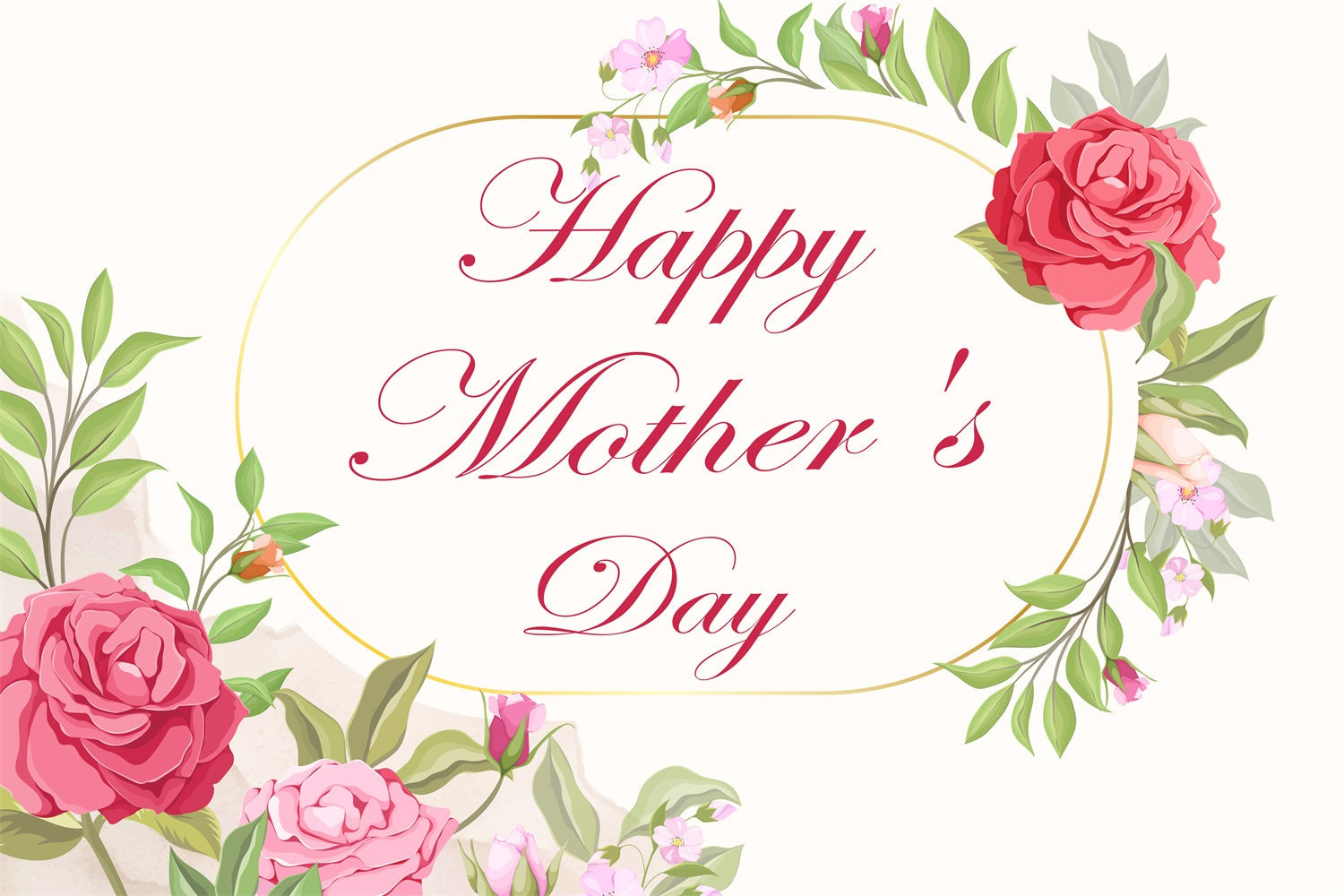 Mothers Day Photo Backdrops Romantic Floral Vine Custom Backdrop UK CJJ3-164