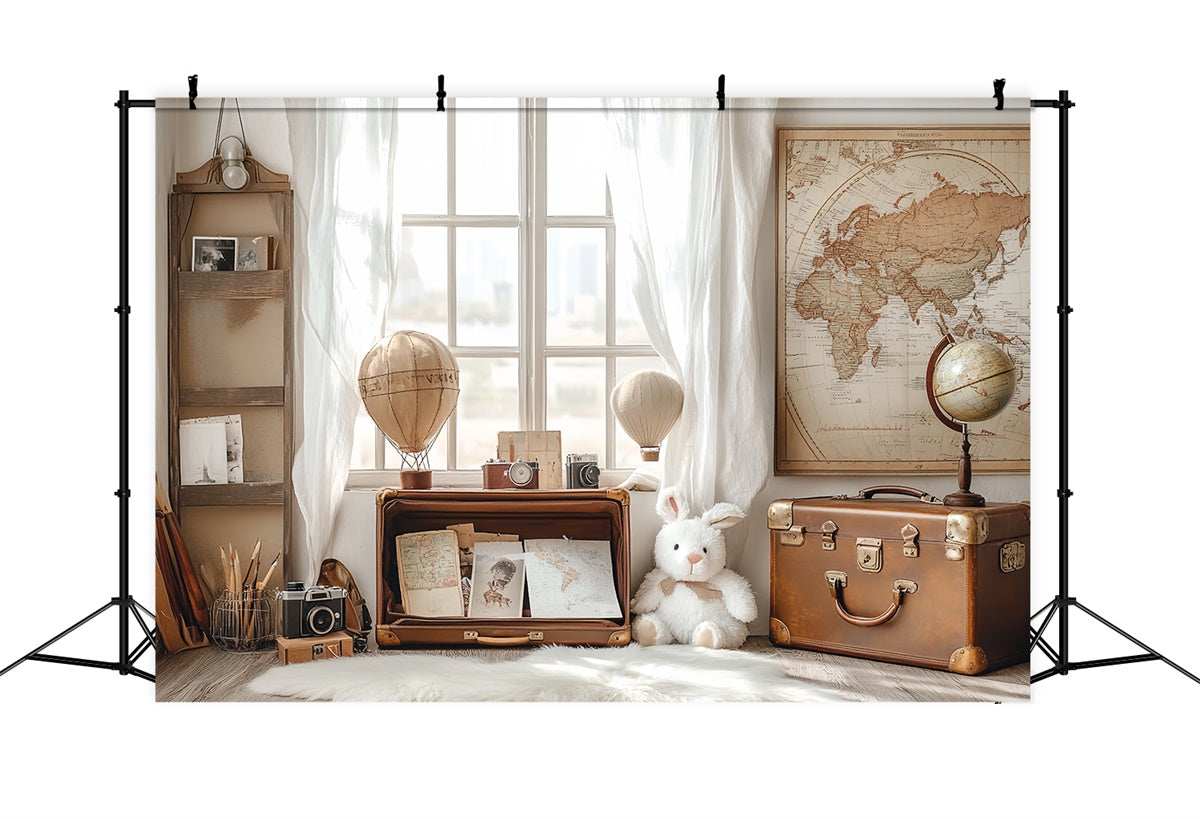 Back To School Picture Backdrop Explorer Study Room Backdrop UK CSH3-11