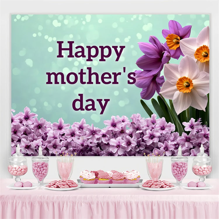 Backdrops For Mother's Day Elegant Floral Bokeh Custom Backdrop UK CSH3-116