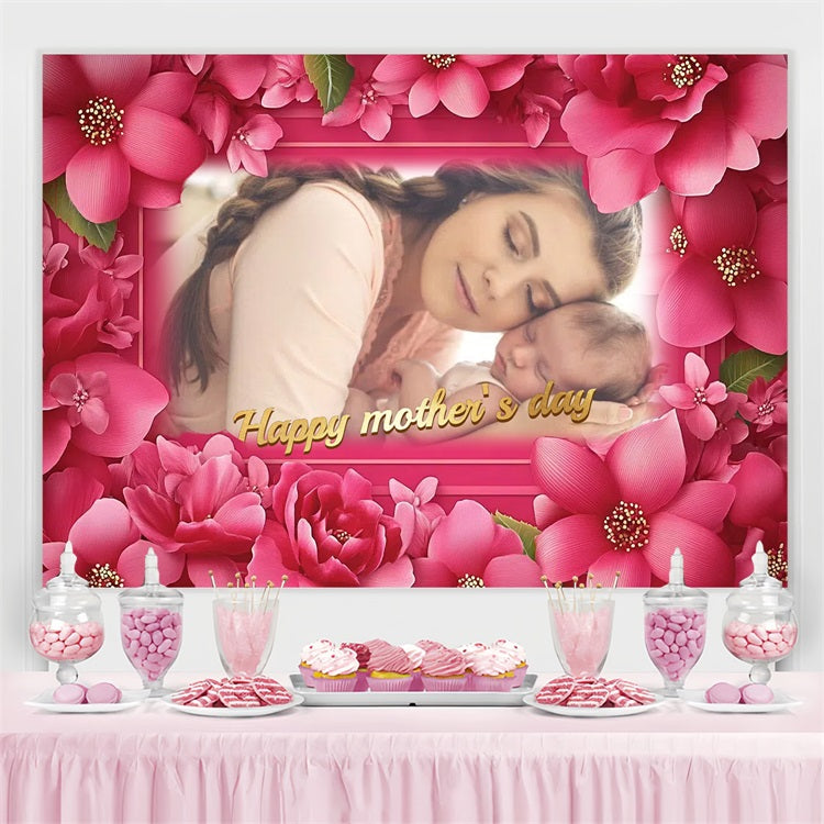 Mothers Day Backdrops Soft Petal Love Personalized Backdrop UK CSH3-144