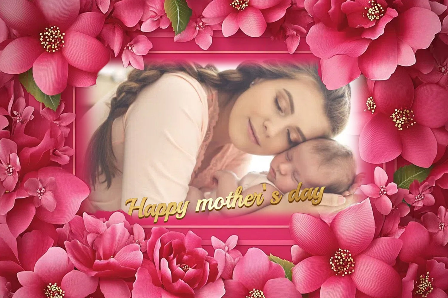 Mothers Day Backdrops Soft Petal Love Personalized Backdrop UK CSH3-144