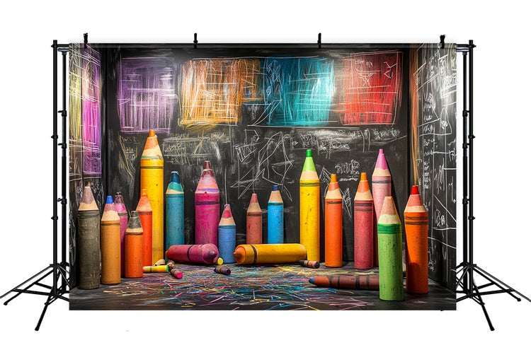 Back To School Backdrop Ideas Chalkboard Sketch Art Backdrop UK CSH3-15