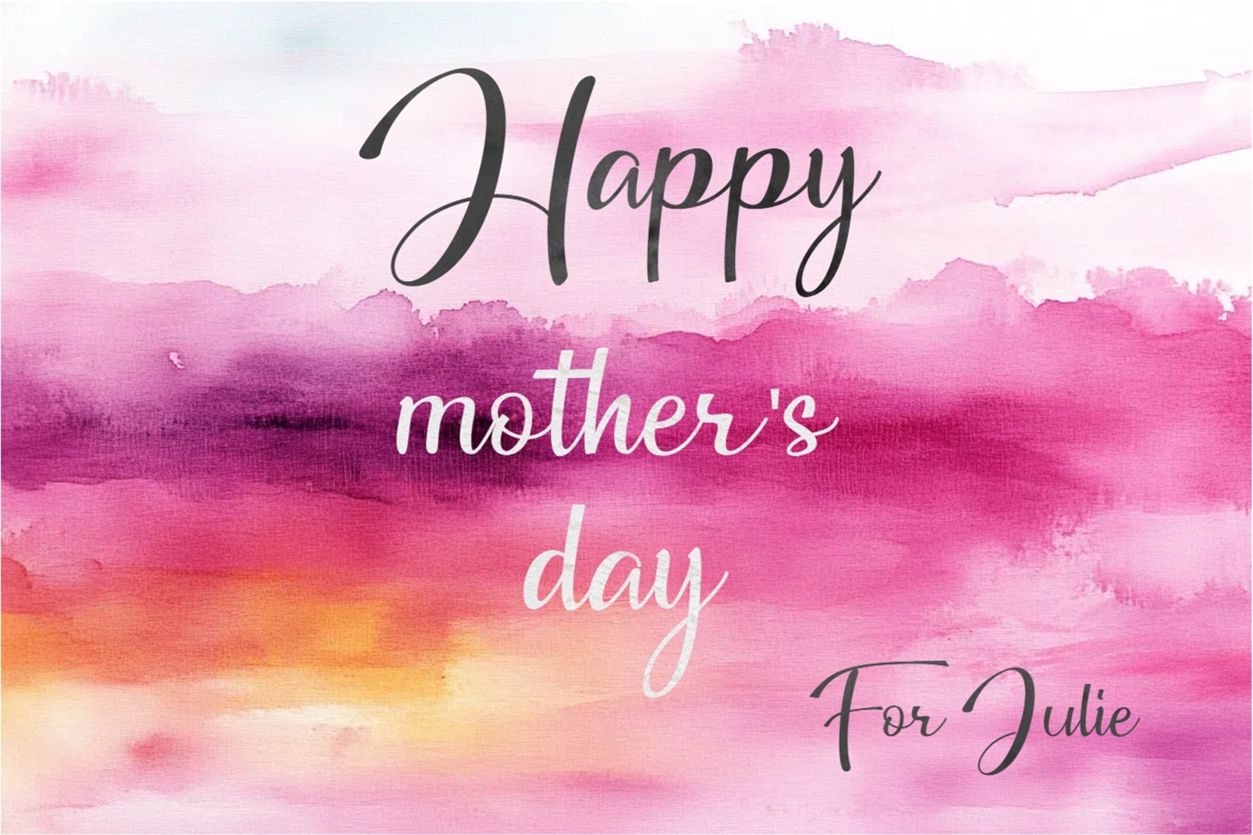 Mother's Day Backdrop Abstract Watercolor Pink Custom Backdrop UK CSH3-160
