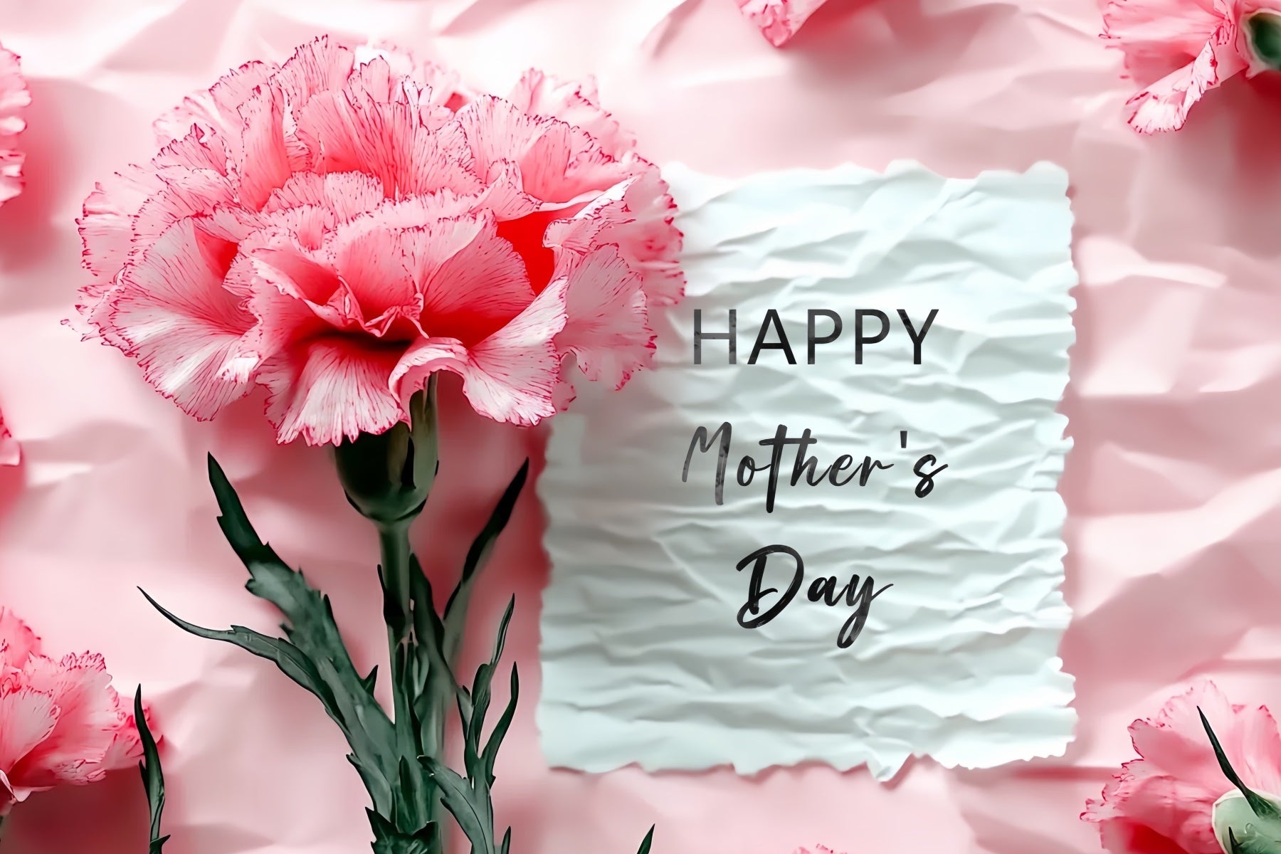 Mother's Day Backdrops Floral Wrinkled Paper Personalized Backdrop UK CSH3-163