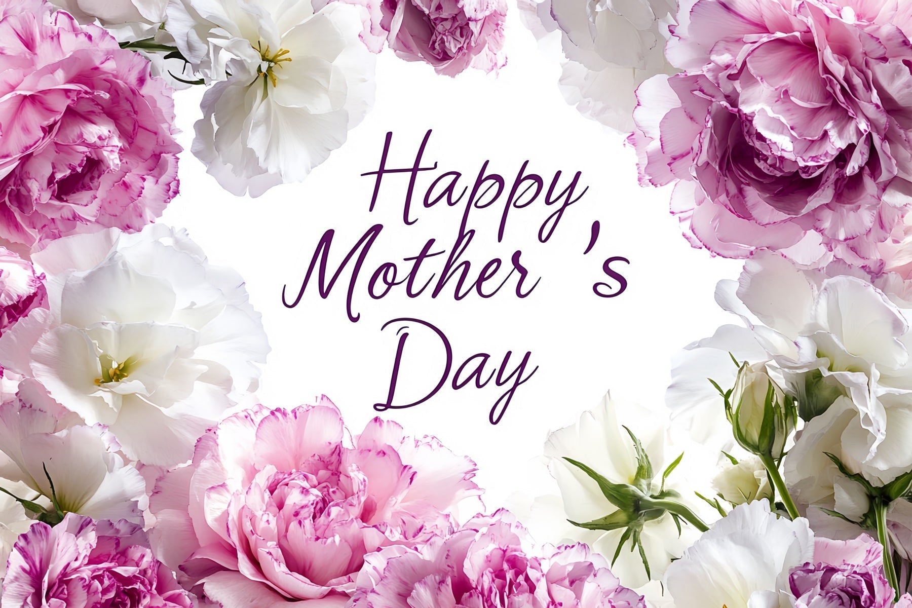 Mothers Day Photo Backdrop Floral Peony Personalized Backdrop UK CSH3-171