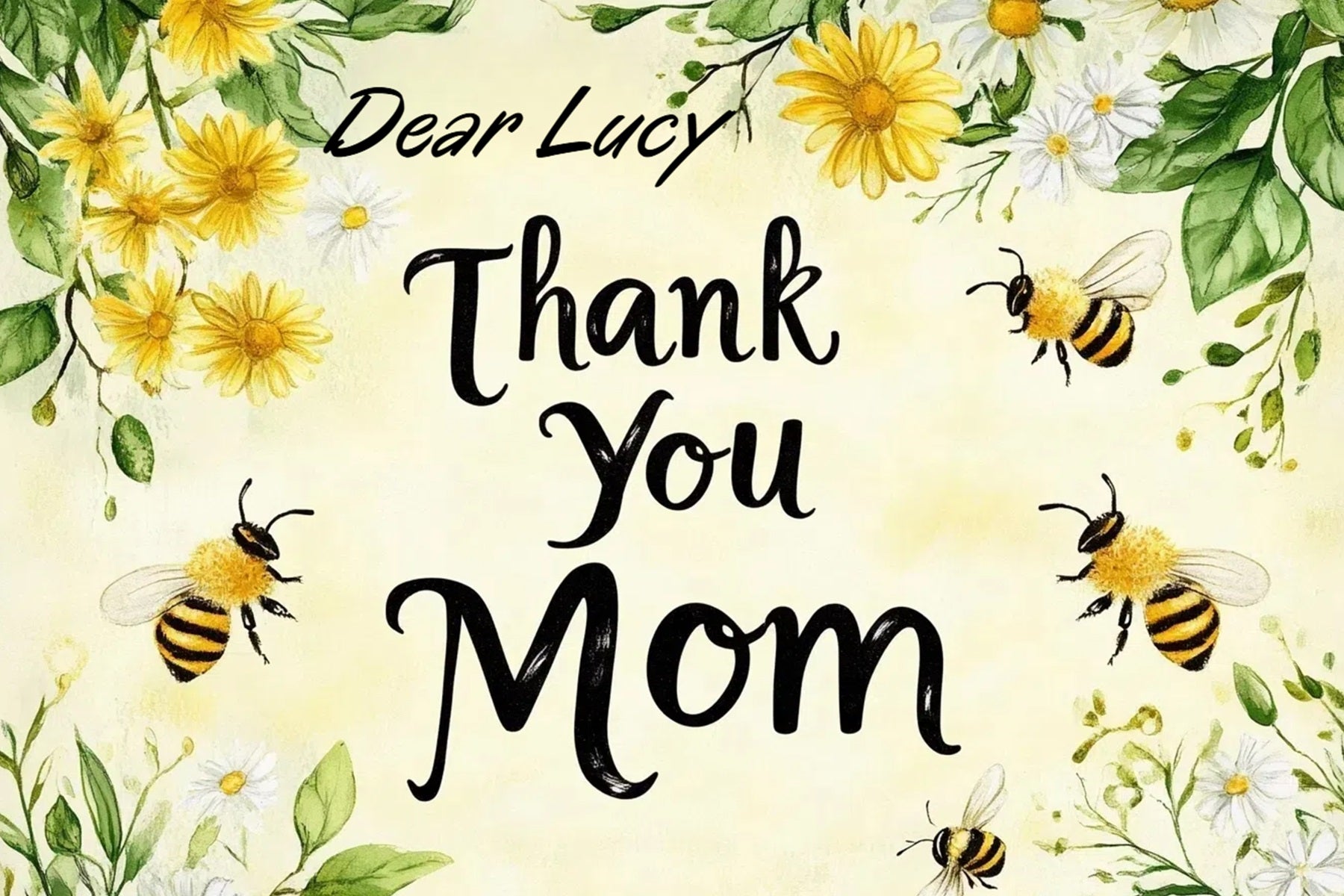 Mothers Day Backdrops Daisy Bee Custom Backdrop UK CSH3-172