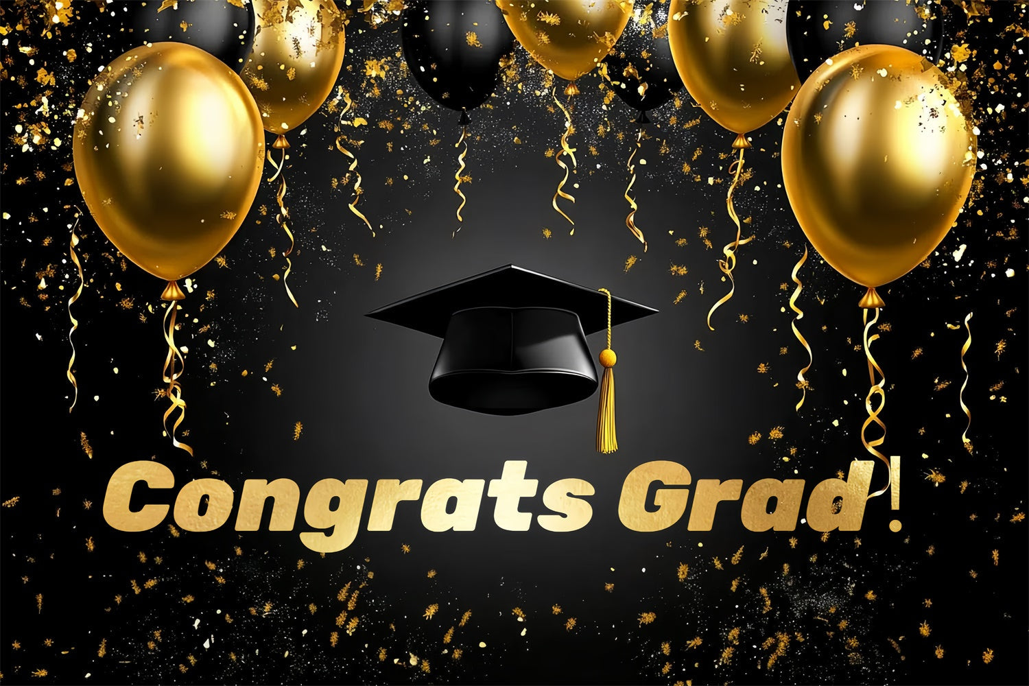 2025 Graduation Backdrop Floating Balloons Graduation Party Backdrop UK CSH3-244