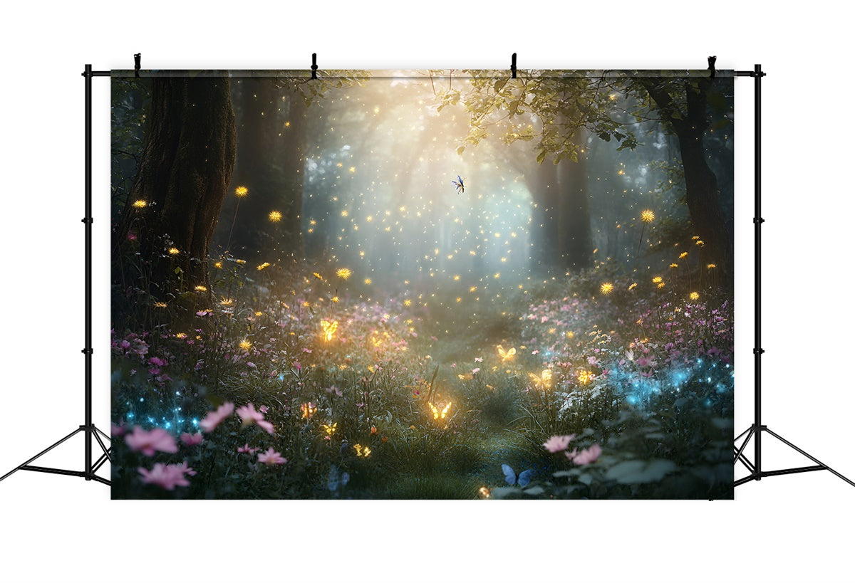 Fantasy Forest Backdrop Sparkling Fairyland Woods Backdrop UK CSH4-111