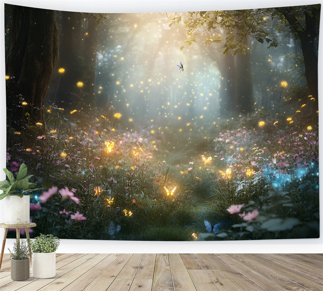 Fantasy Forest Backdrop Sparkling Fairyland Woods Backdrop UK CSH4-111