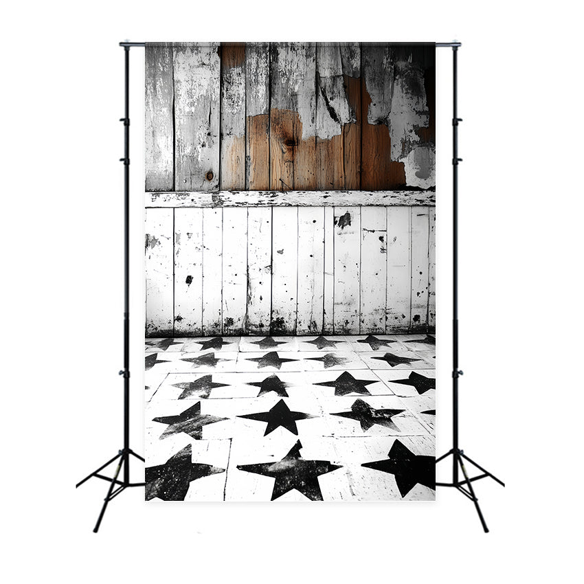 Backdrop For Portraits Star Floor Weathered Wood Backdrop UK CSH4-174