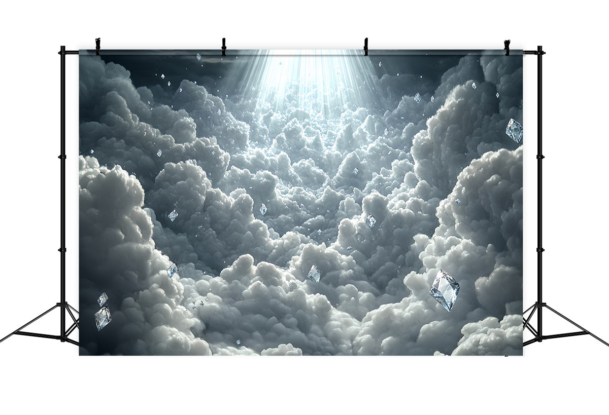 Clouds Backdrop Mystical Cloud Floating Diamonds Backdrop UK CSH4-236