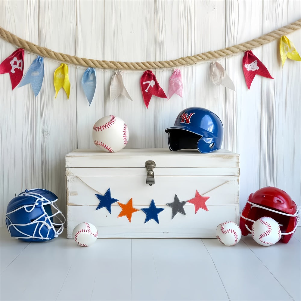 Baseball Backdrop Bright Youth Baseball Set Backdrop UK CSH4-373