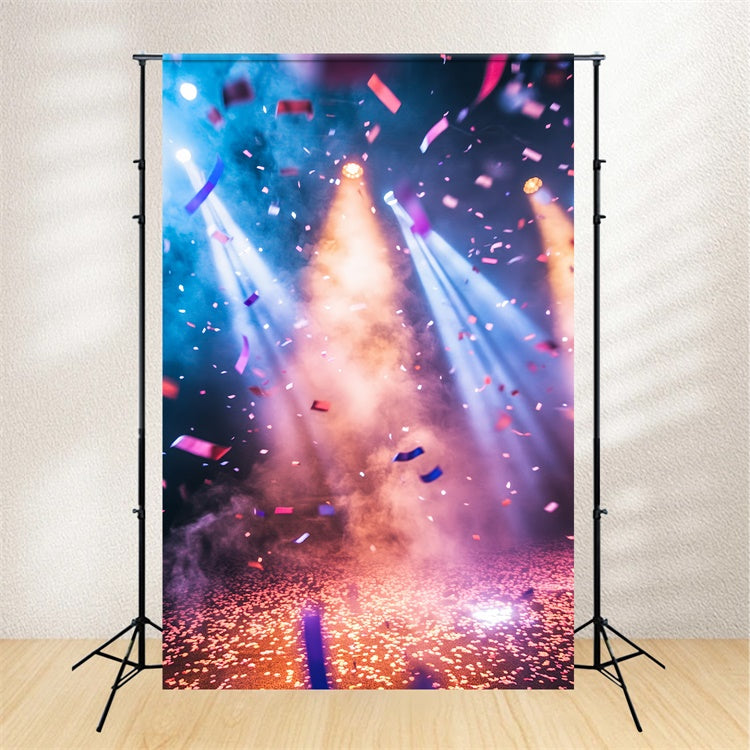 Backdrop Sports Colorful Confetti Spotlight Backdrop UK CSH4-386