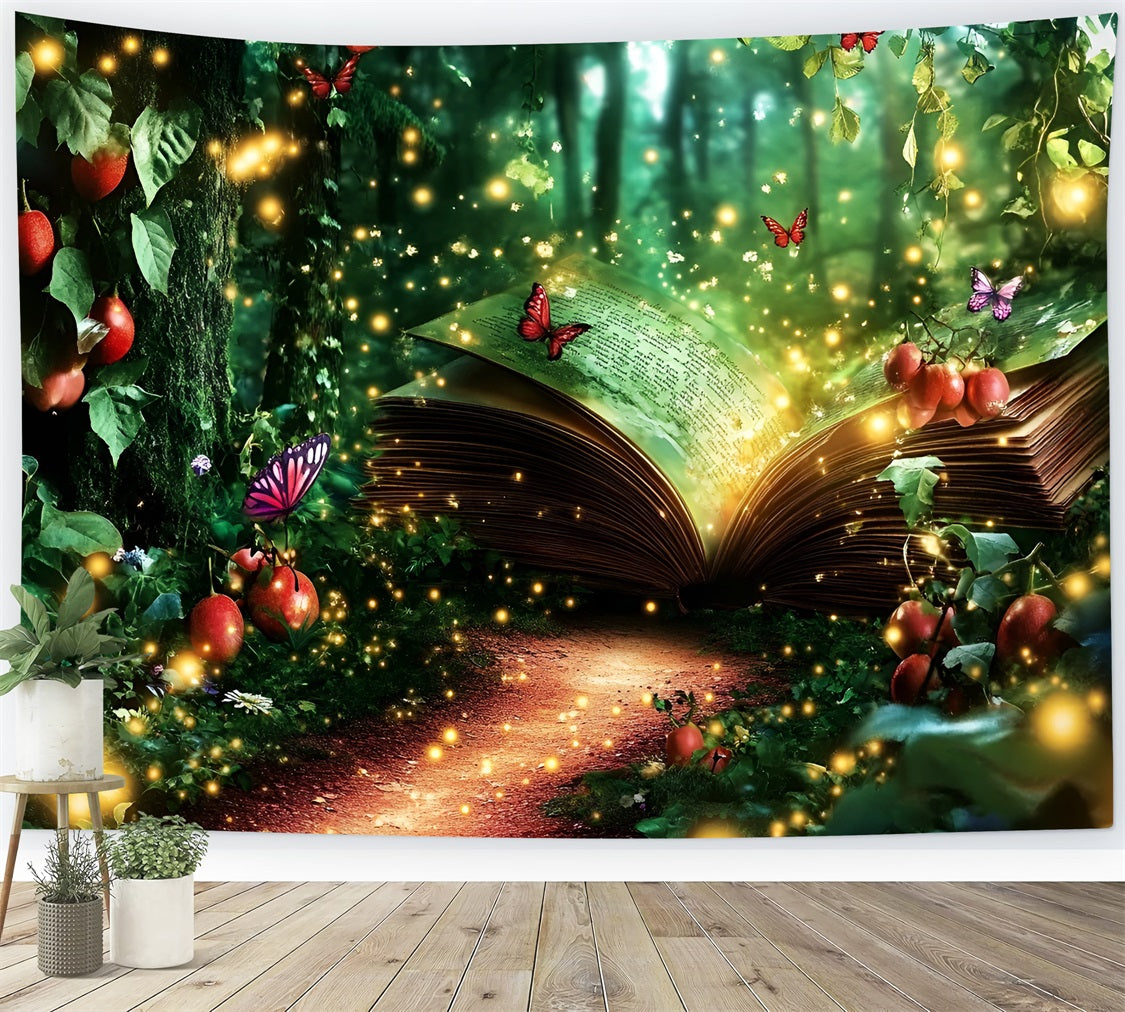 Enchanted Forest Backdrop Magical Book Pathway Backdrop UK CSH4-73