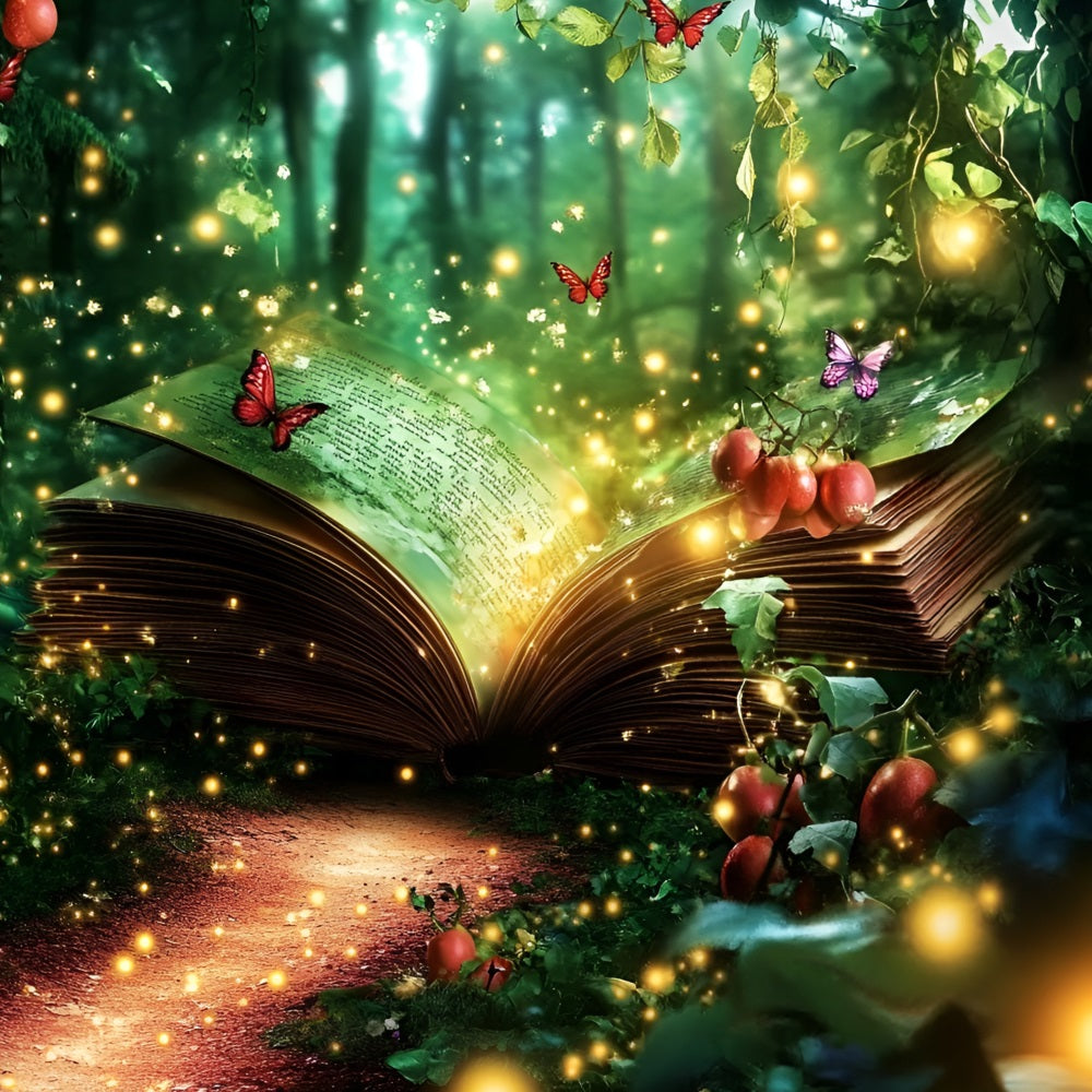 Enchanted Forest Backdrop Magical Book Pathway Backdrop UK CSH4-73