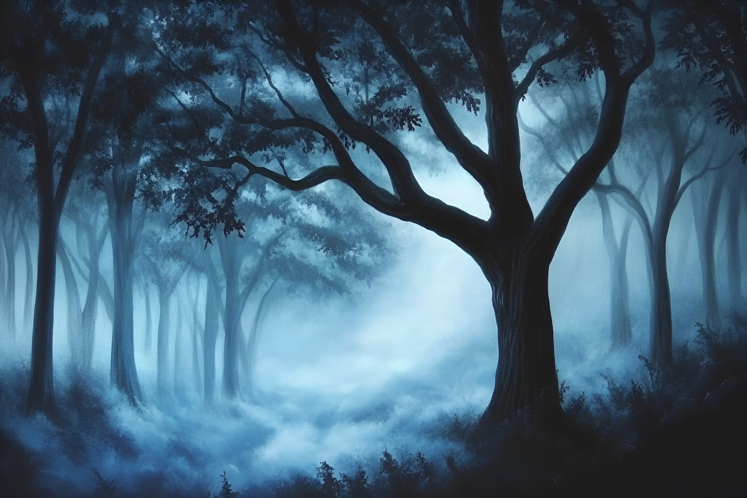 Woodland Photo Backdrop Mist Ancient Forest Backdrop UK CSH4-89