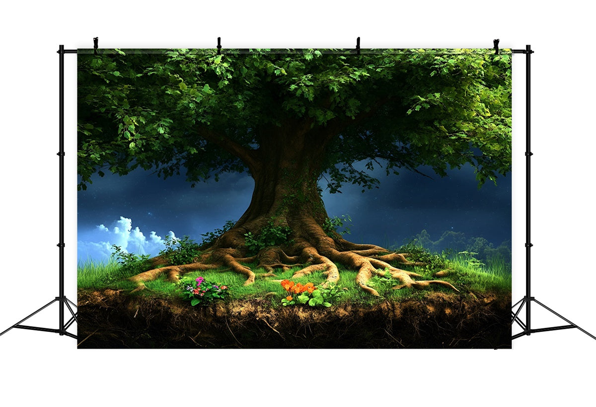 Forest Photo Backdrop Majestic Tree Canopy Fantasy Backdrop UK CSH4-96