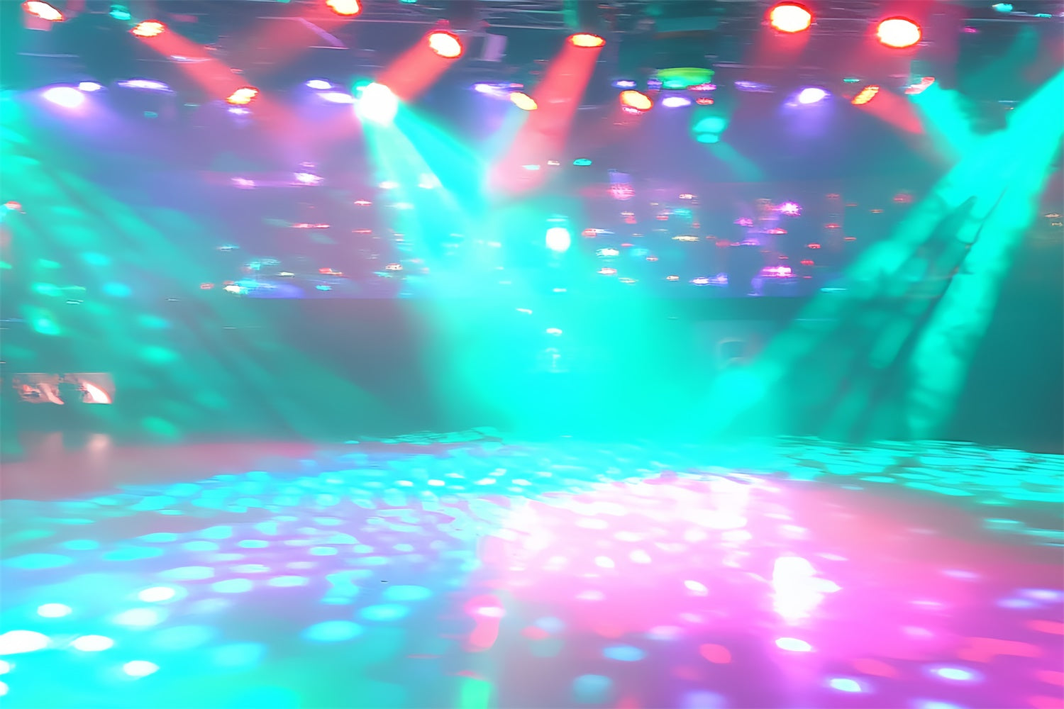 80's Backdrop Psychedelic Dancefloor Glow Backdrop UK CSH5-181