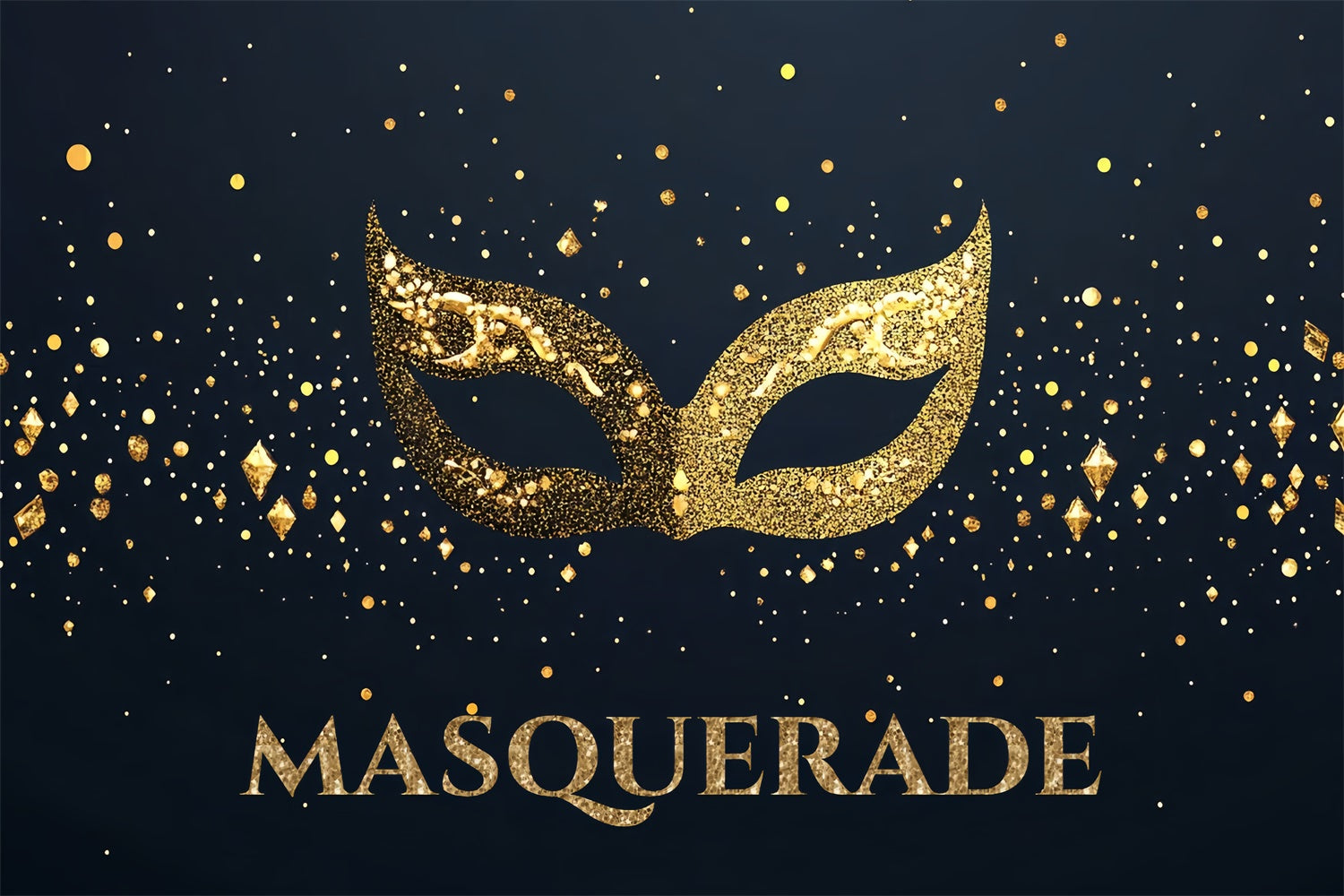 Masquerade Backdrop Ideas Elegant Glitter Gold Mask Backdrop UK CSH5-222