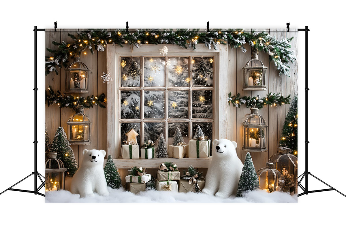 Photography Backdrops For Kids Cozy Cabin Christmas Backdrop UK CSH5-326