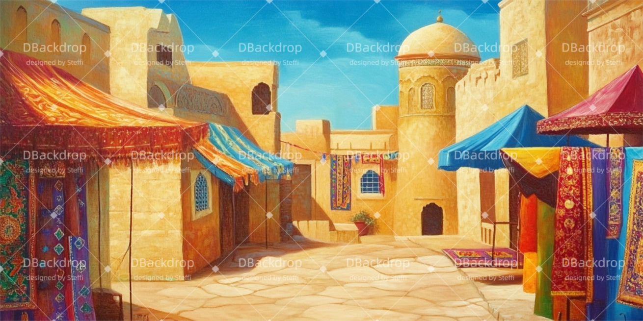 Performance Backdrops Arabian Market Theater Stage Backdrop UK CSH510-T14