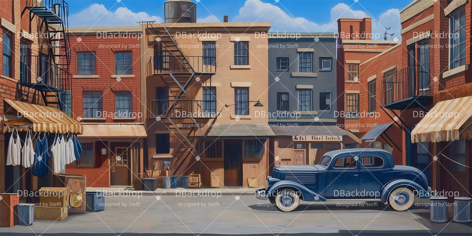 School Play Backdrop Back Alley Dance Recital Backdrop UK CSH510-T24