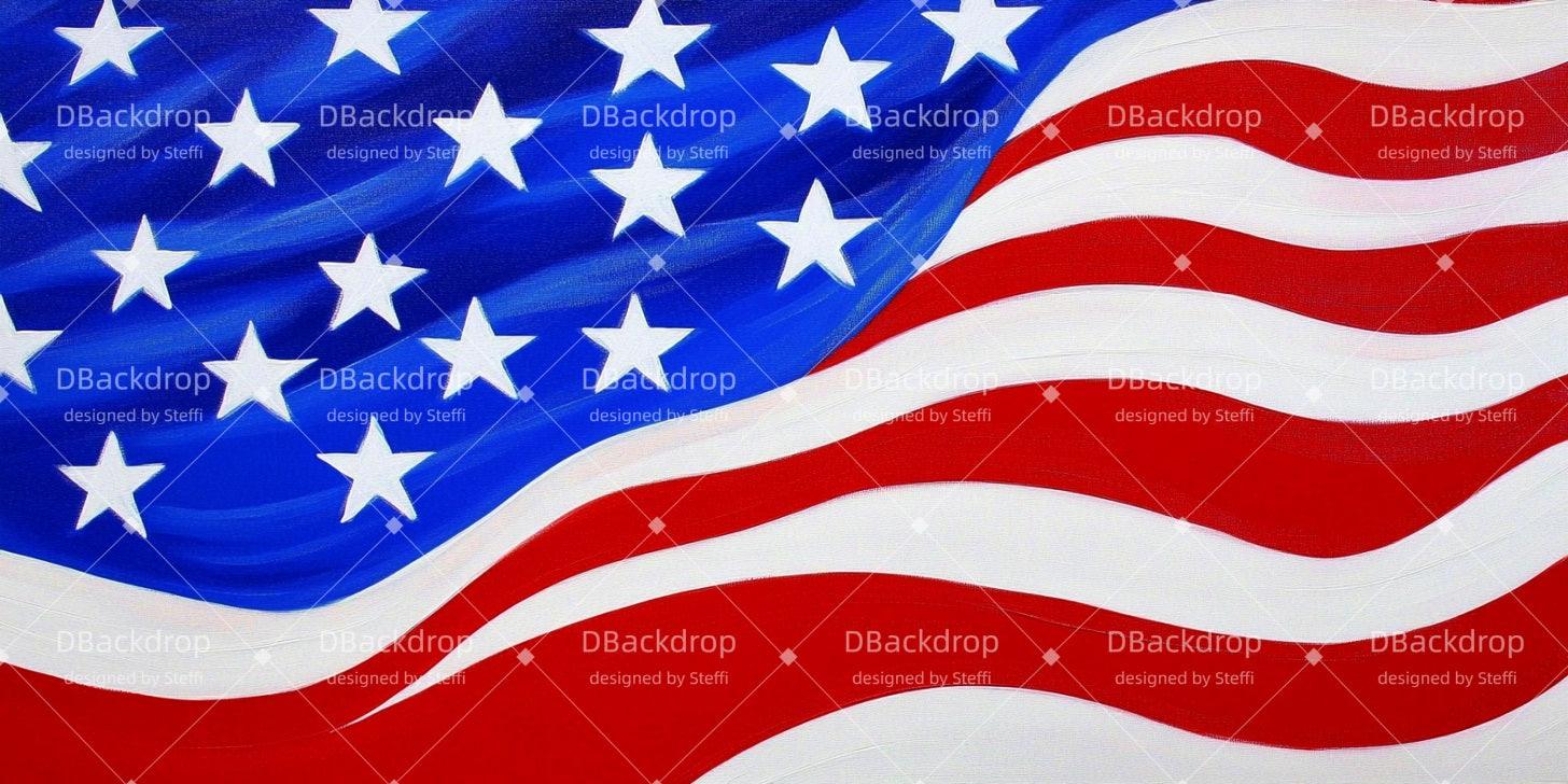 Theater Stage Backdrops Fluttering Flag School Play Backdrop UK CSH510-T60